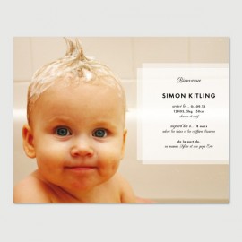 faire part double square