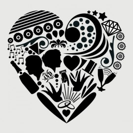 I heart you...avec silhouettes