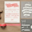 invitation letterpress gabin