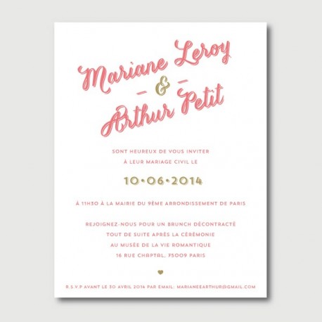 invitation secondaire arthur