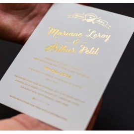 invitation letterpress arthur