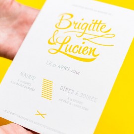 invitation letterpress lucien