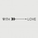 with love arrow stamp