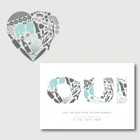 Invitation style accordéon