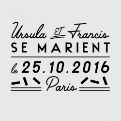 francis save the date stamp