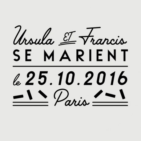 tampon save the date francis