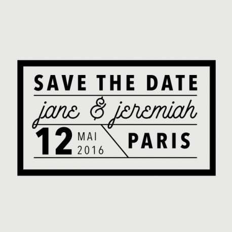 tampon save the date jeremiah