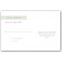ribbon rsvp hot pink