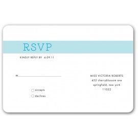 preppy rsvp minty blue