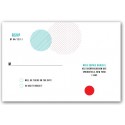 rsvp graphicdot red & teal