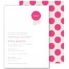 ribbon invite hot pink