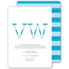 preppy invite minty blue