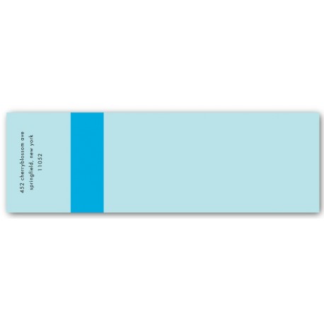 preppy mailing label minty blue