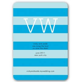 preppy save the date minty blue