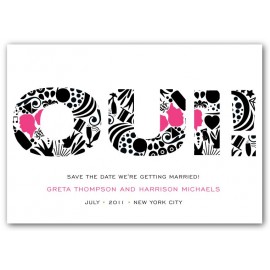 truluv save the date pink & pool